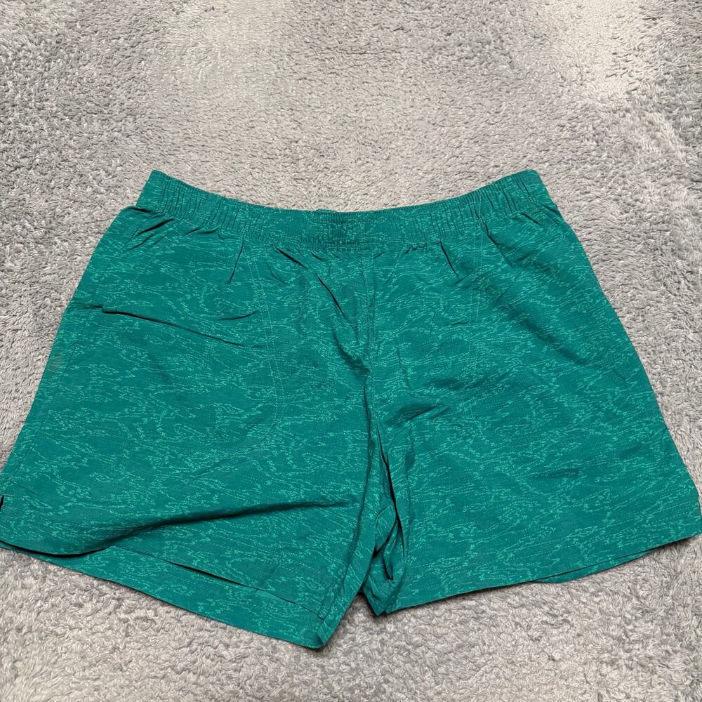 Columbia Shorts Women Medium x5” Green Patterned Tropical Elastic Waist